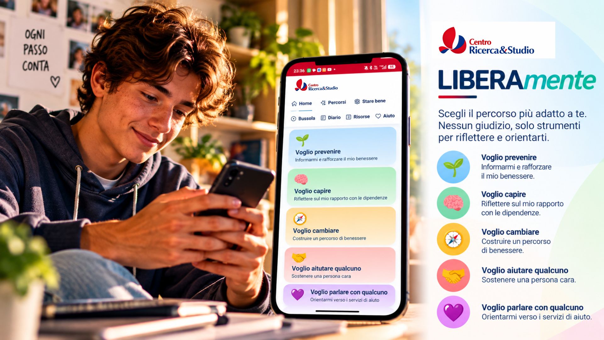 LIBERAmente: uno spazio digitale per conoscersi, prevenire e prendersi cura del proprio benessere